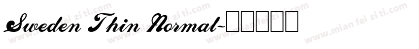 Sweden Thin Normal字体转换